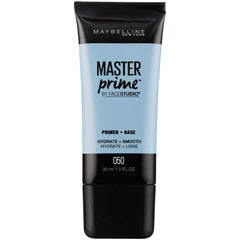 Maybelline Master Prime primer facial en empaque, preparación suave para maquillaje