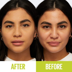 Rango de tonos 16 del polvo híbrido Maybelline para pieles diversas.