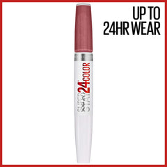 Maybelline Super Stay 24 muestra el sistema de 2 pasos en un tubo