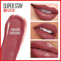 Maybelline Super Stay 24 no transfiere para comidas y bebidas sin marcas