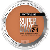 MAYBELLINE Super Stay híbrido polvo, textura ligera y cobertura duradera.