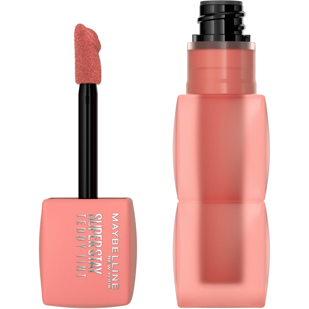 MAYBELLINE Super Stay Teddy Tint: envase compacto para aplicación precisa y duradera.