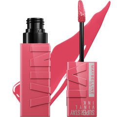 MAYBELLINE Super Stay Vinyl Ink con aplicador de punta flocada para una aplicación precisa y suave