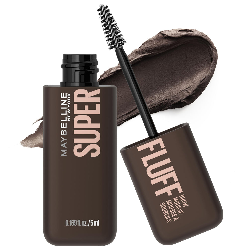 Maybelline Superfluff Mousse con aplicador-cepillo para cejas definidas y ligeras.