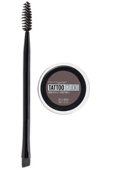Maybelline TattooStudio pomada para cejas Marrón Ceniza en tarro, fijación duradera