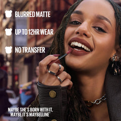 Maybelline Teddy Tint: acabado mate ajustable para looks sutiles o llamativos.