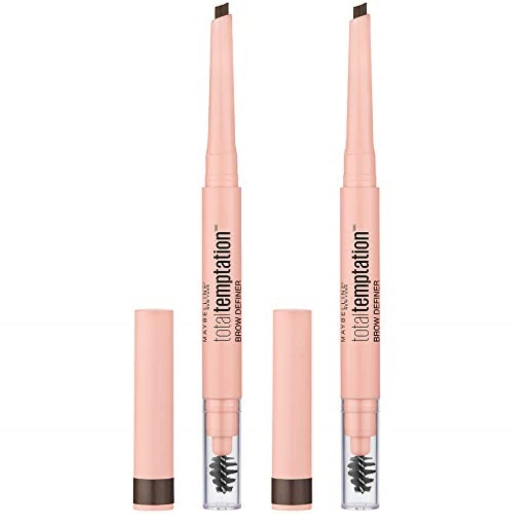 Maybelline Total Temptation Définisseur Sourcils avec embout goutte pour remplissage précis.
