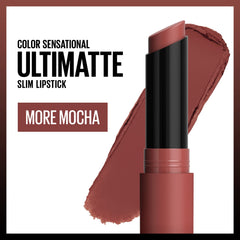 Maybelline Ultimatte labial tono cedro para color cálido y uniforme