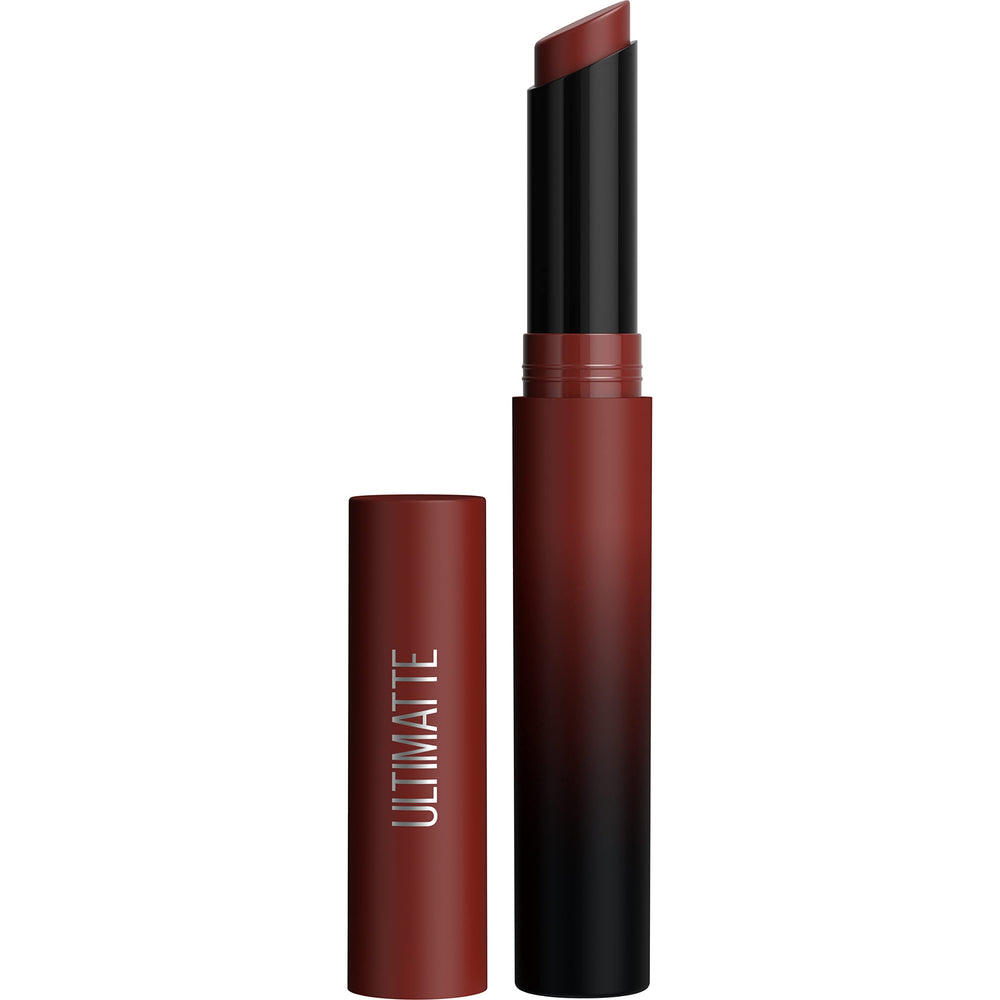 Maybelline Ultimatte labio tono cedro: color intenso y acabado mate de larga duración.