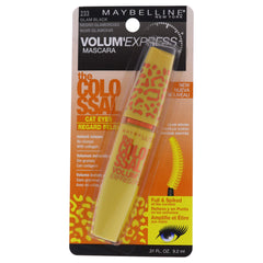 Maybelline Volumen Colosal Ojos de Gato Mascara empaque elegante para un acabado intenso