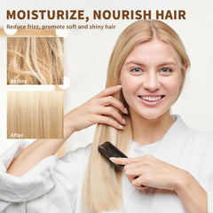 Cabello hidratado con MAYJAM, brillo saludable y nutrición ligera.