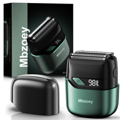 Mbzoey Afeitadora Emerald Verde con lámina de titanio para afeitado suave