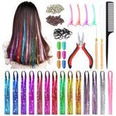 Kit de tinsel para cabello Mckanti con 14 colores para estilo diario