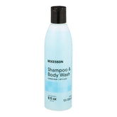 McKesson gel de baño y champú con aloe, botella 8 oz, para piel sensible y cabello suave