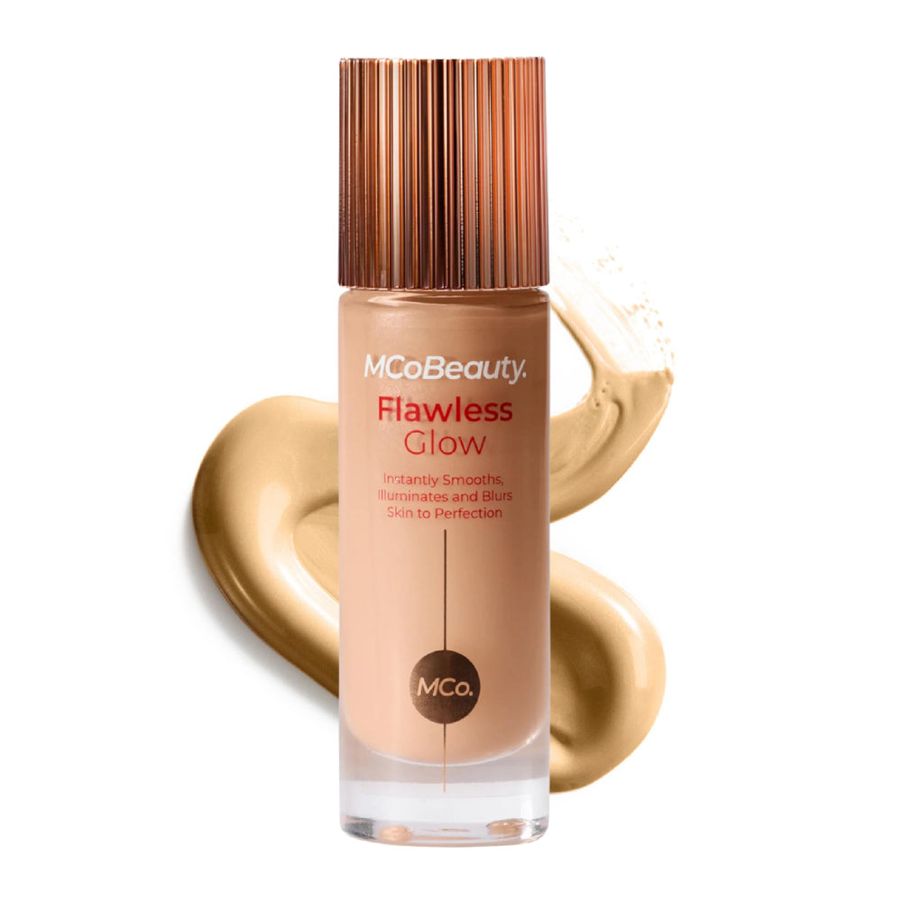 MCoBeauty Flawless Glow, bote vertido, facilita la aplicación precisa