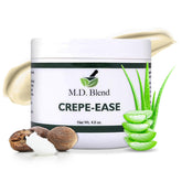 M.D. Blend Crepe-Ease, bouteille, hydratation douce adaptée à la peau sensible.