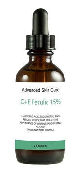 MD3 ADVANCED SKINCARE CE FERULIC SERUM: botella clara para piel firme y radiante