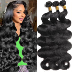 MDL cabello brasileño virgen color natural, mechón para peinado suave diario.