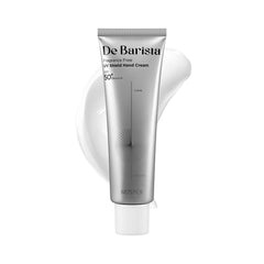 MD'S PICK Barista Sun Shield crema de manos, envase visible y protección UV para el día
