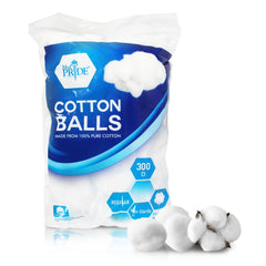 MED PRIDE bolitas de algodón 100% puro, muy suaves para cuidado diario.