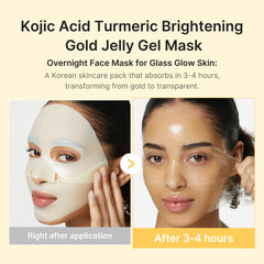 Medicube ácido kojico y cúrcuma: gel que cambia de color para indicar absorción.