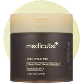 Medicube Deep Vita C Pad lado en relieve exfoliante para exfoliación suave