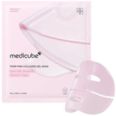 mascarilla-jalea-rosa medicube con salmon dna-pdrn para absorción suave y brillo saludable.