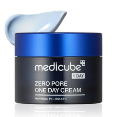 Medicube Zero Pore crema: bote ligero para piel refinada y poros menos visibles.