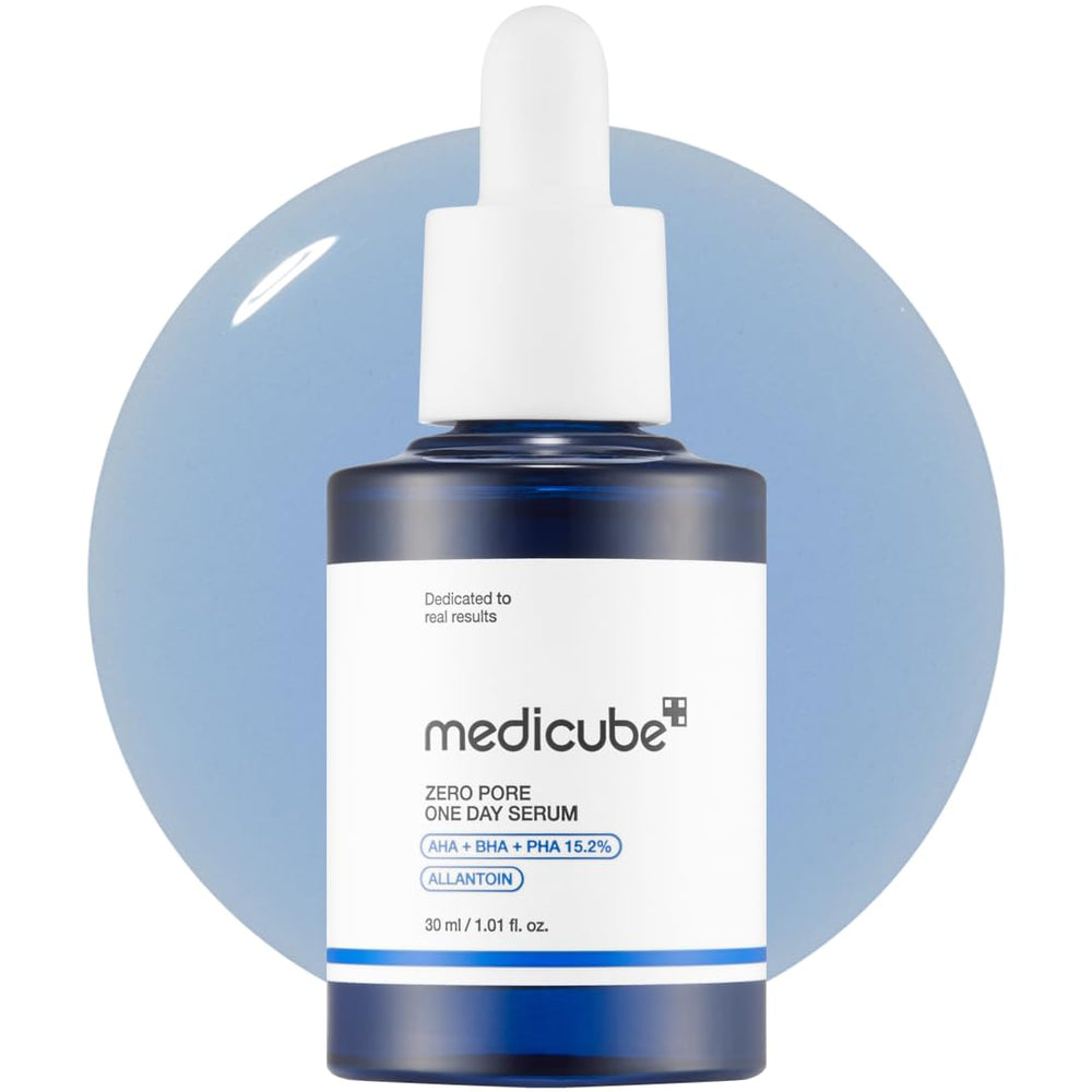 Medicube Zero Pore Serum en aplicación nocturna para refinamiento de poros.