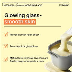 Mediheal Derma Modelado Vitamina – mezcla del polvo de modelado para aplicación suave.