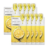 Mediheal Vitamin C Essential – boîte d'emballage montrant l'hydratation potentielle.