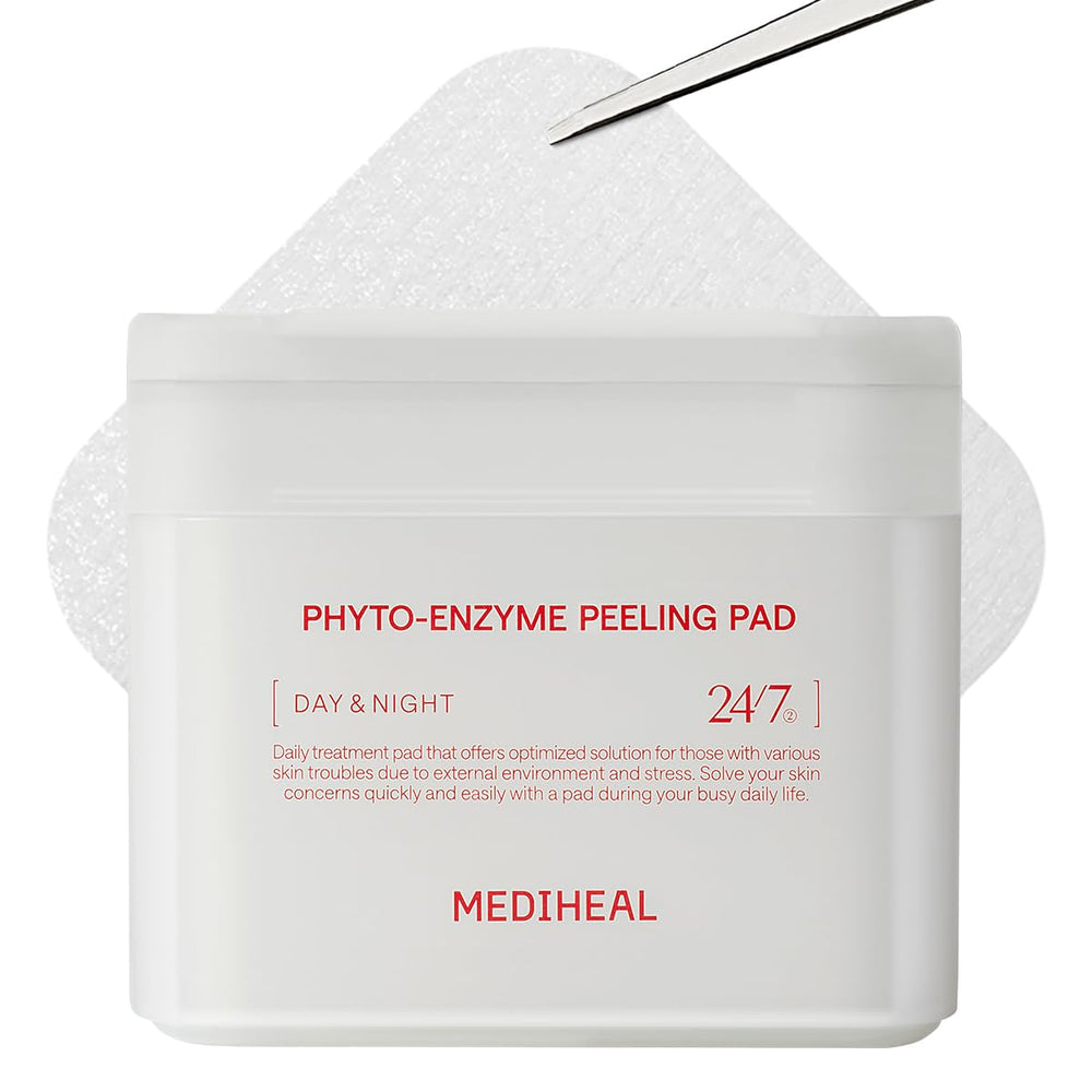 Mediheal Toner Pads Enzima Fito: exfoliación suave para renovar la piel.