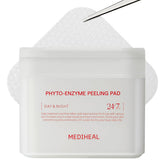 Mediheal Toner Pads Enzima Fito: exfoliación suave para renovar la piel.