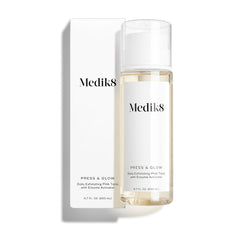 Medik8 Press and Glow — flacon tonique exfoliant PHA pour peau lumineuse