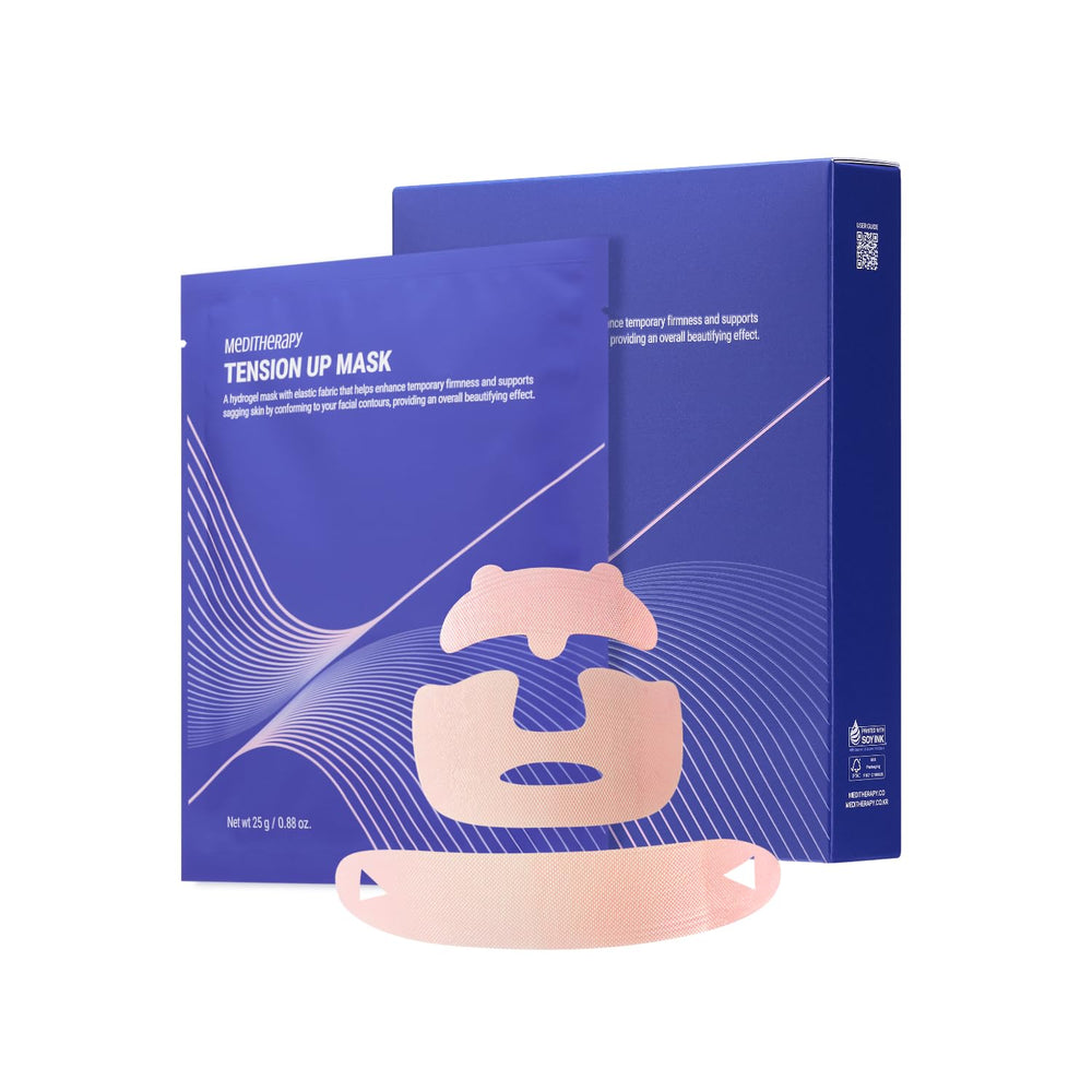 Meditherapy Tension Up Mask envase elegante para iniciar la rutina facial