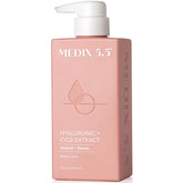 Medix 5.5 crema hidratante, botella visible, hidratación profunda para piel suave.