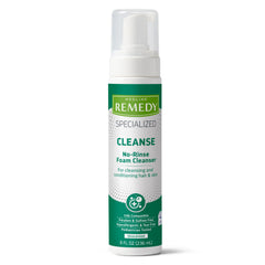 Medline Remedy bote espuma sin enjuague 8 onzas, limpieza rápida para uso diario.