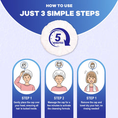 MedVance Aplicación masaje cabelludo 5–10 minutos para limpieza.