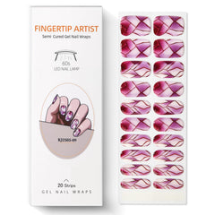 Meemooron: adhesivos uñas gel semi-curadas, diseños geométricos para estilo moderno