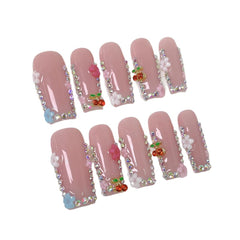 Meemooron uñas con punta rosada y efecto francés suave para cualquier ocasión.