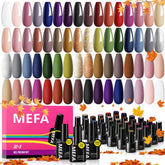 MEFA Esmalte gel otón 32 colores para looks cálidos y duraderos