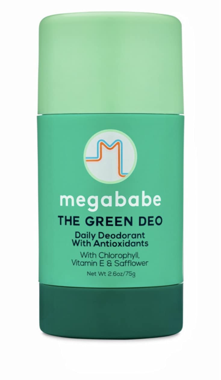 Megababe Daily Deodorant Green Deo stick for aluminum-free odor control and skin nourishment