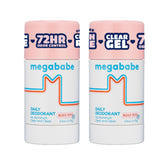 Megababe Daily Desodorante para axilas rosadas, protección suave y translúcida