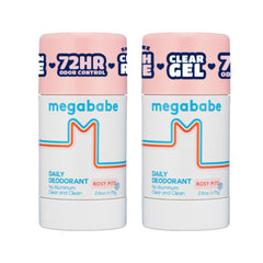 Megababe Daily Desodorante para axilas rosadas, protección suave y translúcida