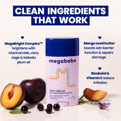 Megababe Night Rescue aplicación nocturna para piel irritada