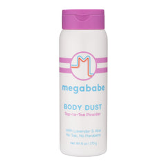 Megababe polvo corporal: aplicación para sudor que mantiene la piel seca.