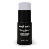 Mehron CreamBlend Stick desliza una aplicación cremosa en gris claro para cobertura precisa