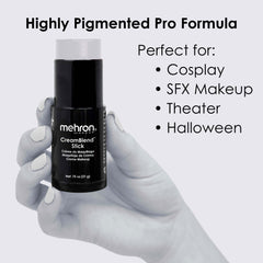 Mehron CreamBlend Stick fórmula sin base petrolata para piel más suave