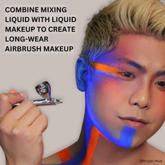 Mehron Mixing Liquid, glitter fijado sin caídas ni transferencia.