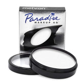 Mehron Paradise AQ Pro blanco: bote para rostro y cuerpo, flujo suave y fácil.